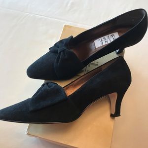 Nine West Alanna black suede heels